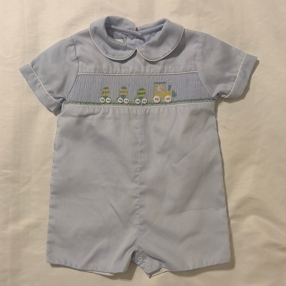 Petit Ami Romper with Train Design